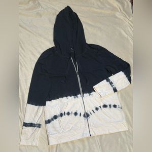 Eddie Bauer Green/White Zip Up Hoodie